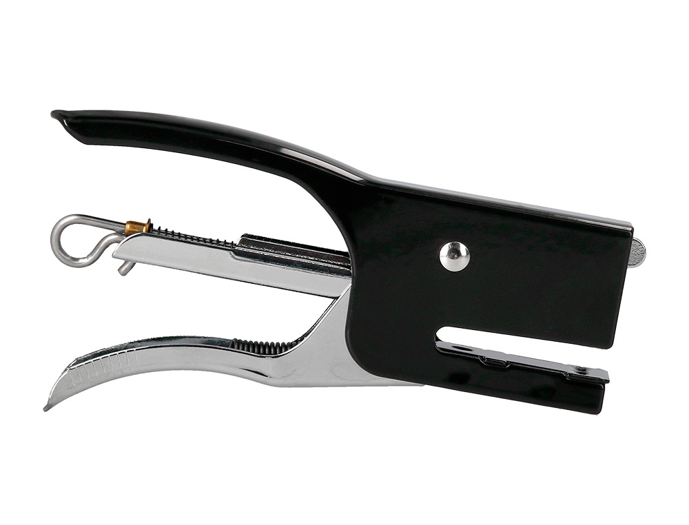 GRAPADORA Q-CONNECT DE TENAZA KF22340 METALICA COLOR NEGRO CAPACIDAD 12 HOJAS USA GRAPAS NUMERO 10