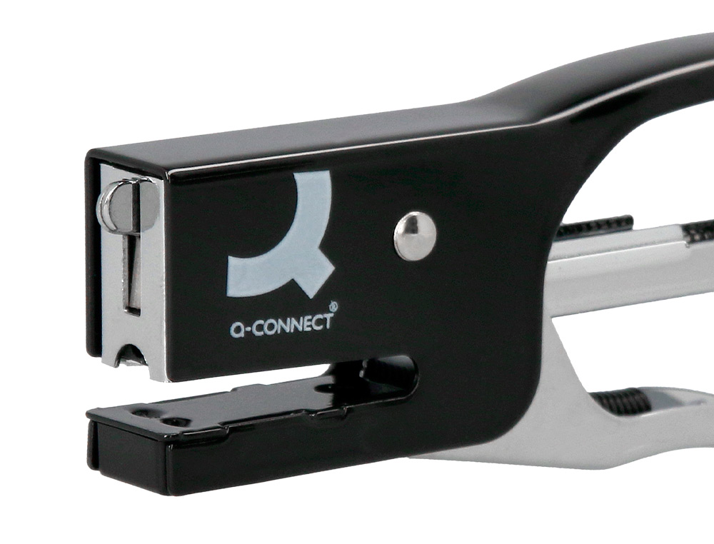 GRAPADORA Q-CONNECT DE TENAZA KF22340 METALICA COLOR NEGRO CAPACIDAD 12 HOJAS USA GRAPAS NUMERO 10