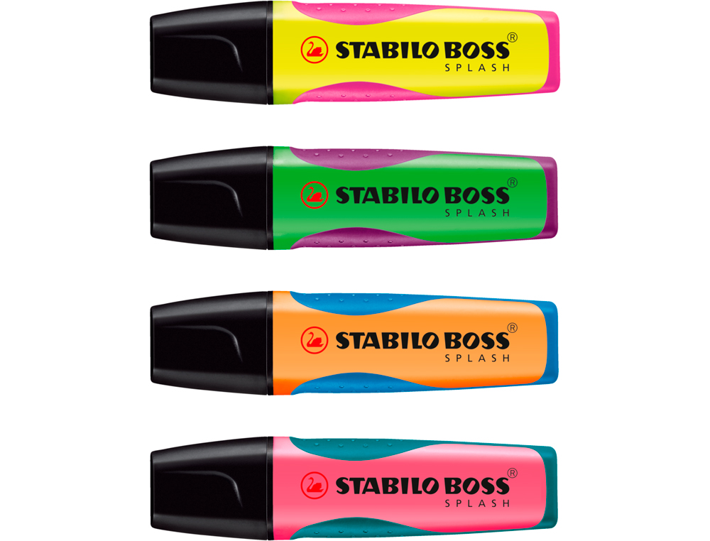 ROTULADOR STABILO BOSS SPLASH 75 EXPOSITOR SOBREMESA DE 15 UNIDADES COLORES SURTIDOS