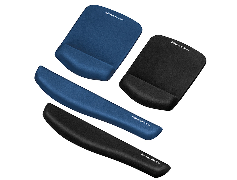 ALFOMBRILLAS FELLOWES PARA RATON FOAM FUSION PLUSH TOUCH AZUL 25X184X238 MM