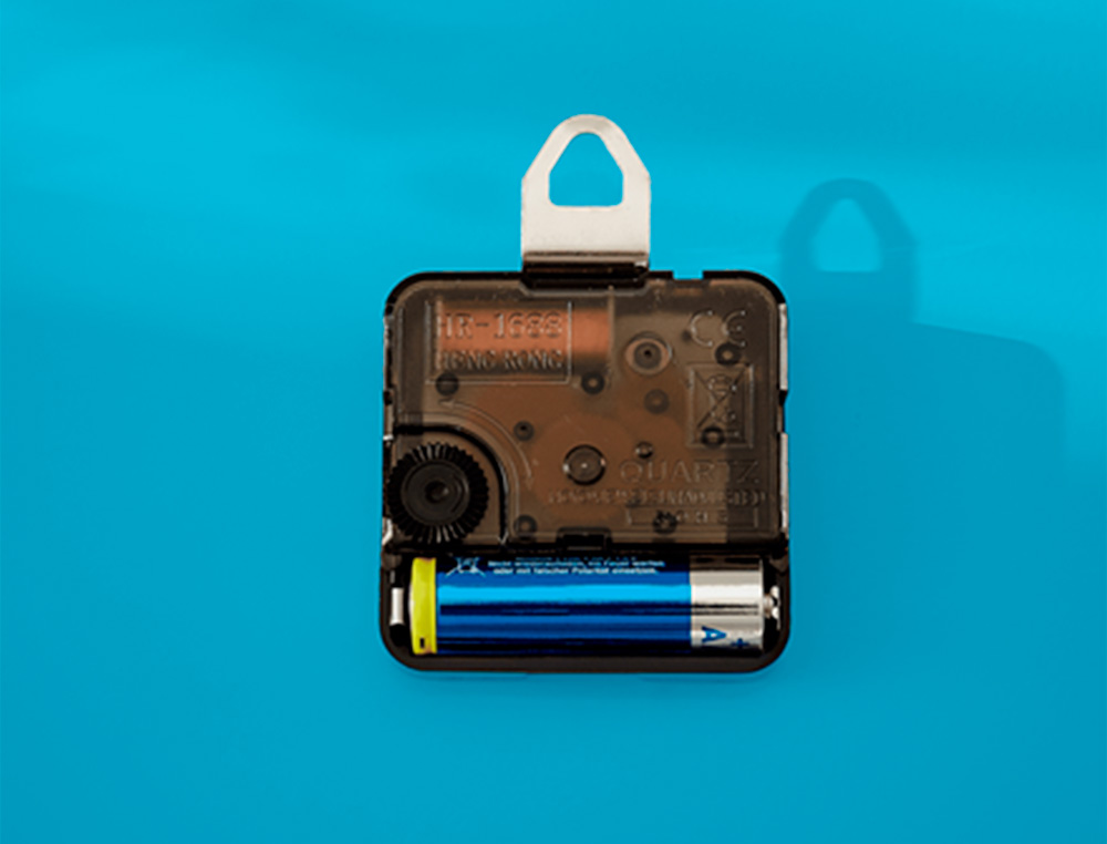 RELOJ LEITZ COSY DE PARED SILENCIOSO CRISTAL 30X30 CM AZUL