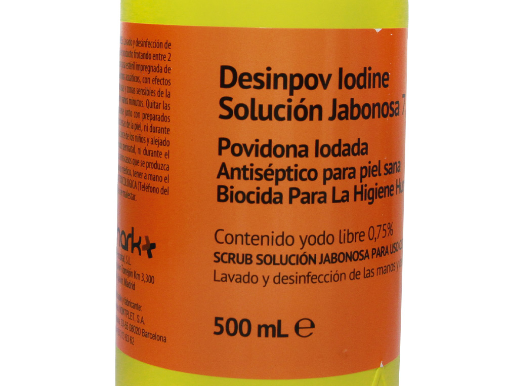 SOLUCION ANTISEPTICA CLORHEXIDINA DESINCLOR JABON 0,8% BOTE DE 500 ML