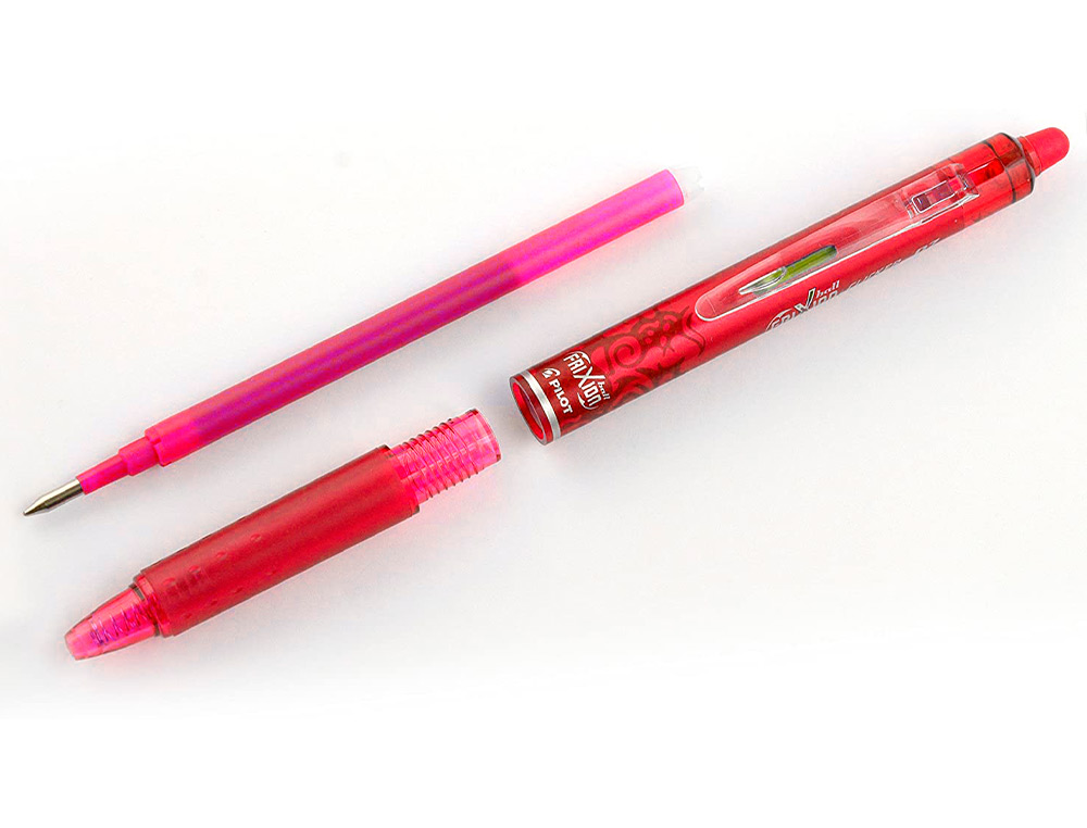 BOLIGRAFO PILOT FRIXION CLICKER BORRABLE 0,7 MM PUNTA MEDIA ROJO EN BLISTER