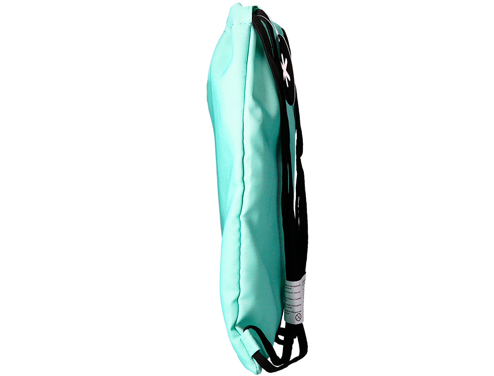 MOCHILA SACO PLANO ANTARTIK BOLSILLO INTERIOR CON CREMALLERA COLOR VERDE MENTA 350X400 MM