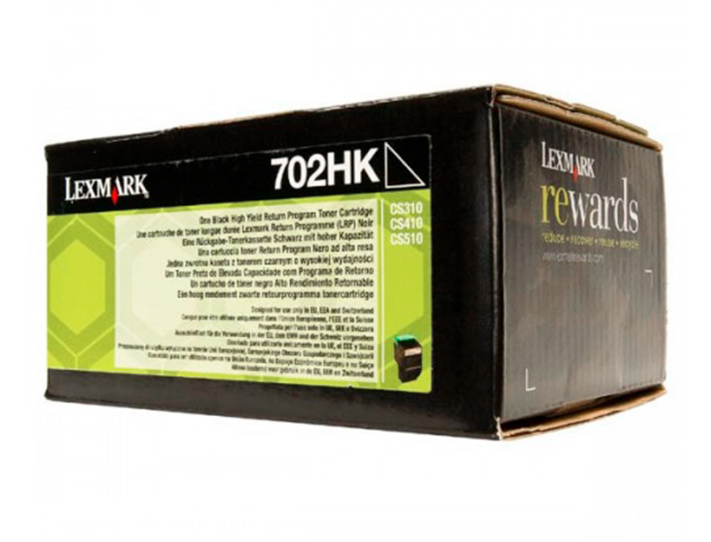 TONER LASER LEXMARK 702HKE NEGRO 4000 PAGINAS