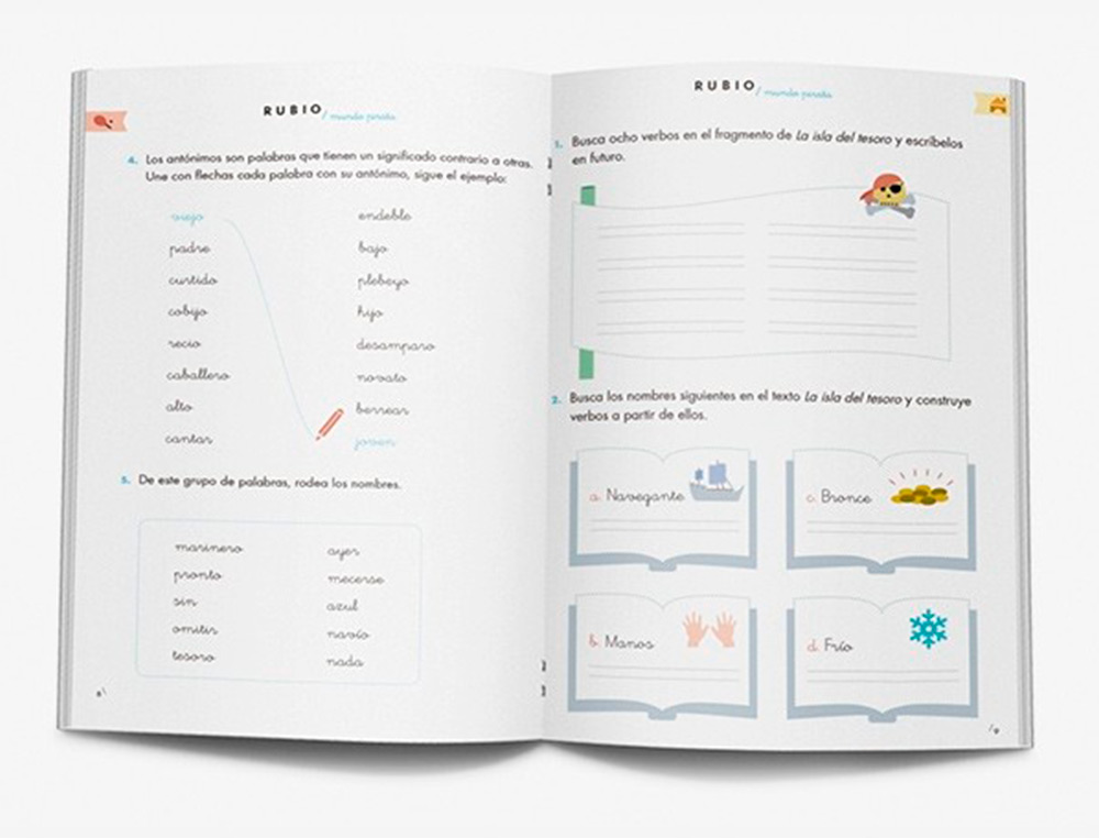 CUADERNO RUBIO COMPETENCIA LECTORA 4 MUNDO PIRATA