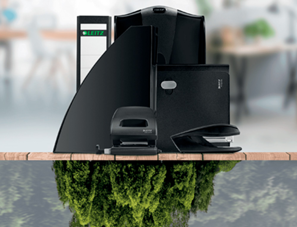 CARPETA LEITZ RECYCLE PORTADOCUMENTOS BROCHE DIN A4 POLIPROPILENO NEGRO