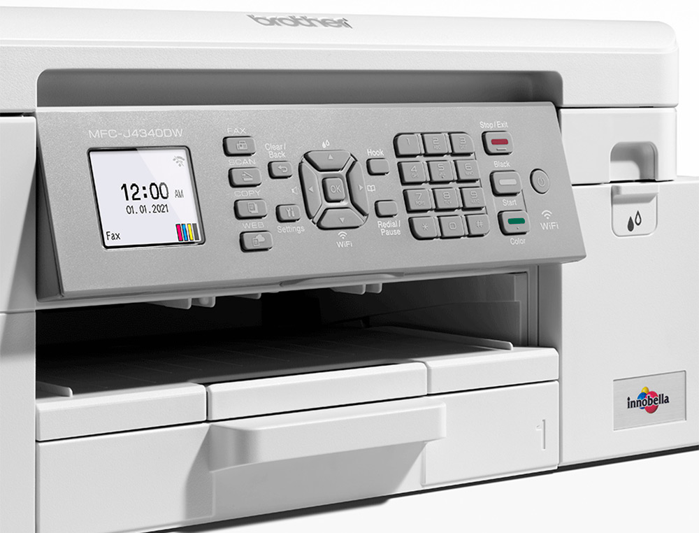 EQUIPO MULTIFUNCION BROTHER MFCJ4340DWE DUPLEX WIFI 13 PPMNEGRO 10,5 COLOR COPIADORA ESCANER IMPRESORA BANDEJA 150