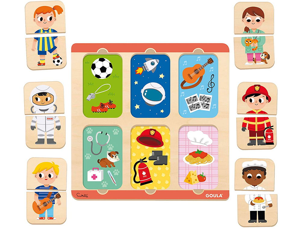 PUZLE GOULA PROFESIONES 12 PIEZAS
