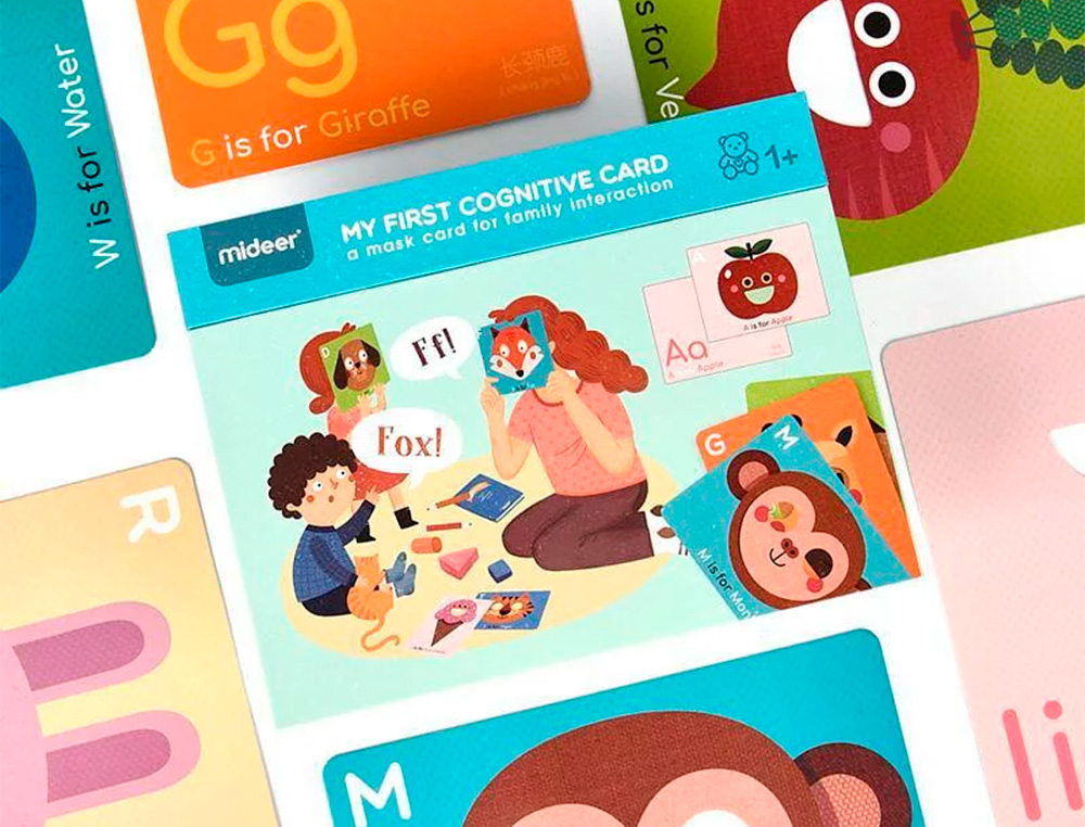 JUEGO DIDACTICO MIDEER MI PRIMERA TARJETA COGNITIVA EN INGLES