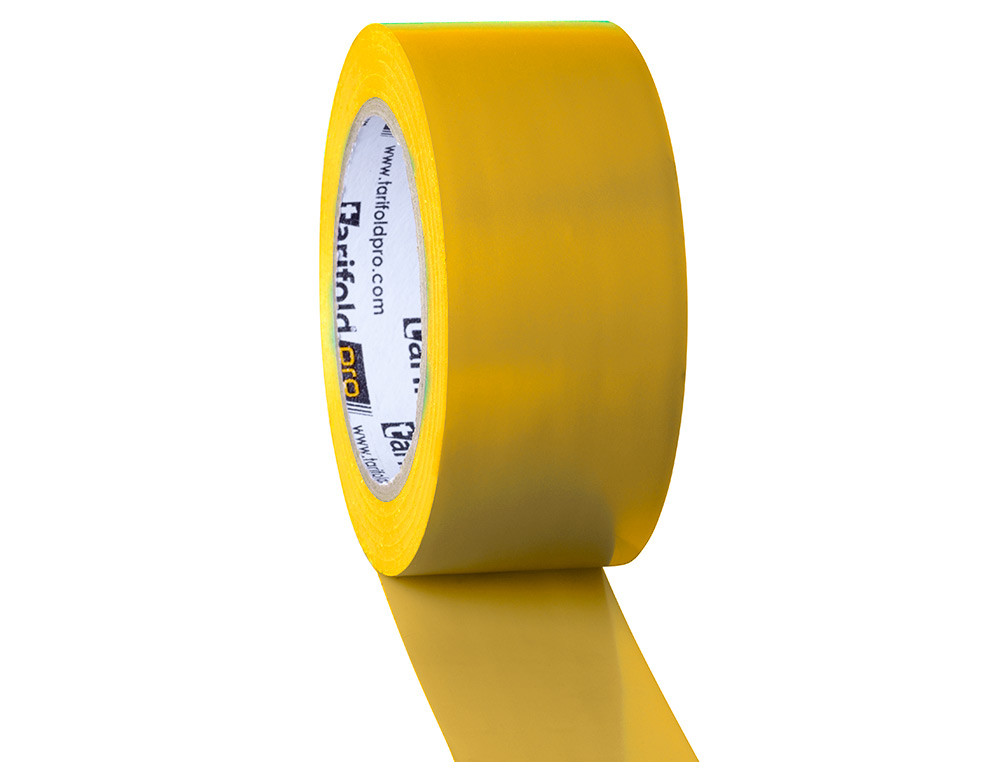 CINTA ADHESIVA DJOIS PARA MARCAJE Y SEÑALIZACION DE SUELO 33 MT X 50 MM COLOR AMARILLO