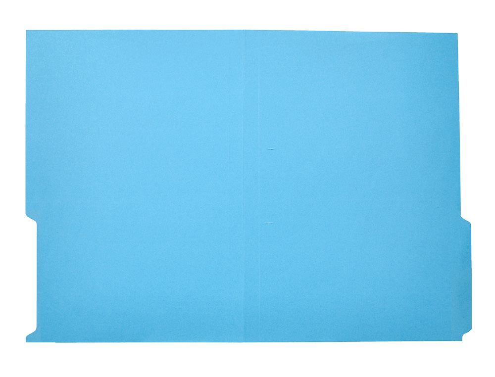SUBCARPETA CARTULINA LIDERPAPEL DIN A4 PESTAÑA DERECHA 240G/M2 AZUL