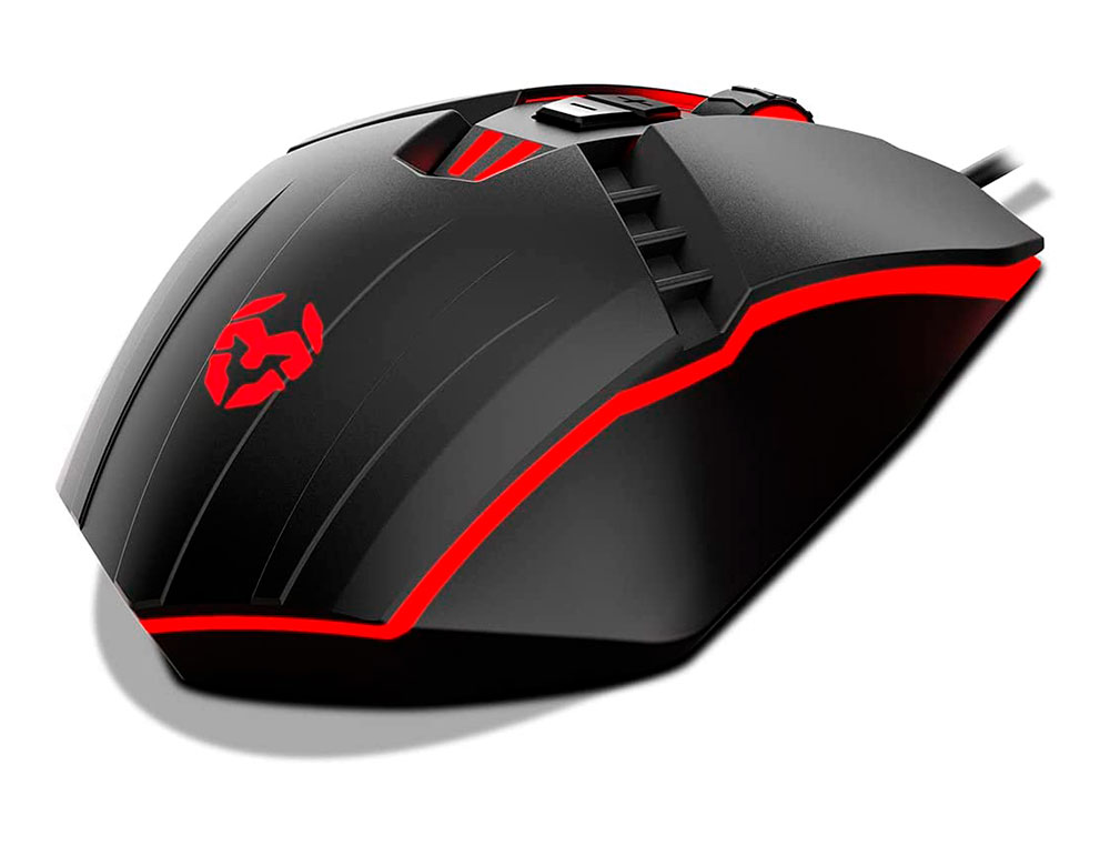 RATON KROM KALAX GAMING OPTICO 800-3200 DPI 7 BOTONES COLORES LED