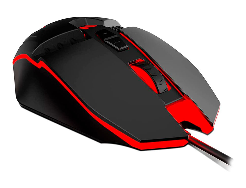 RATON KROM KALAX GAMING OPTICO 800-3200 DPI 7 BOTONES COLORES LED