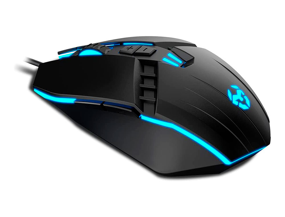 RATON KROM KALAX GAMING OPTICO 800-3200 DPI 7 BOTONES COLORES LED