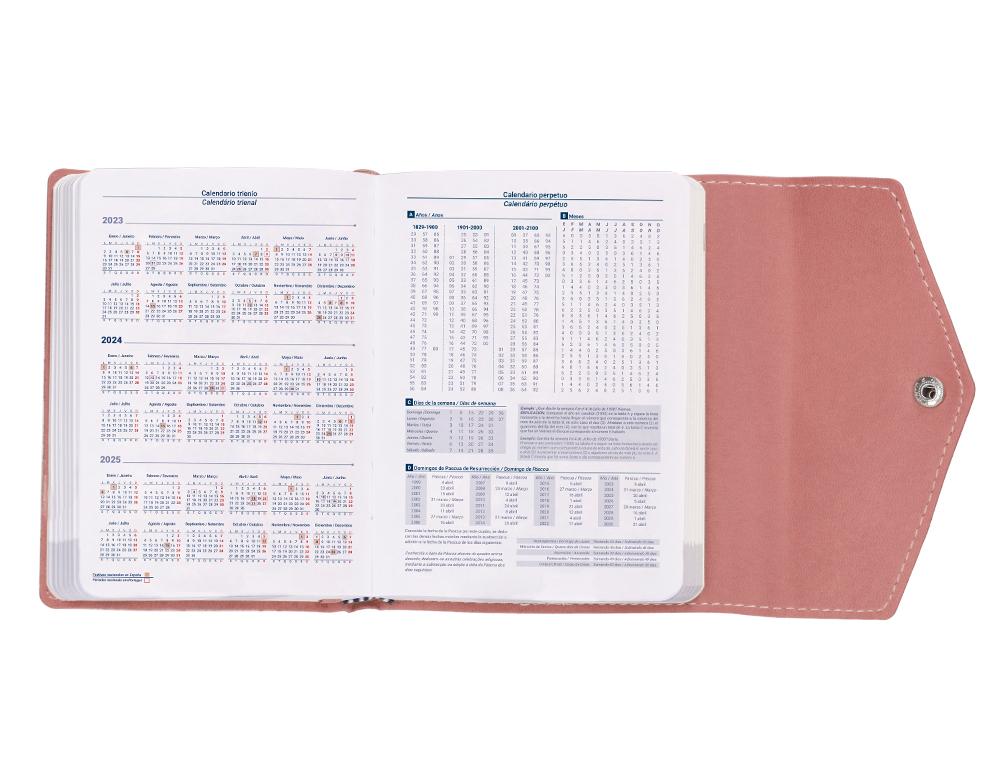 AGENDA ENCUADERNADA LIDERPAPEL THERASIA MINI 2024 DIA PAGINA COLOR NUDE PAPEL 70 GR