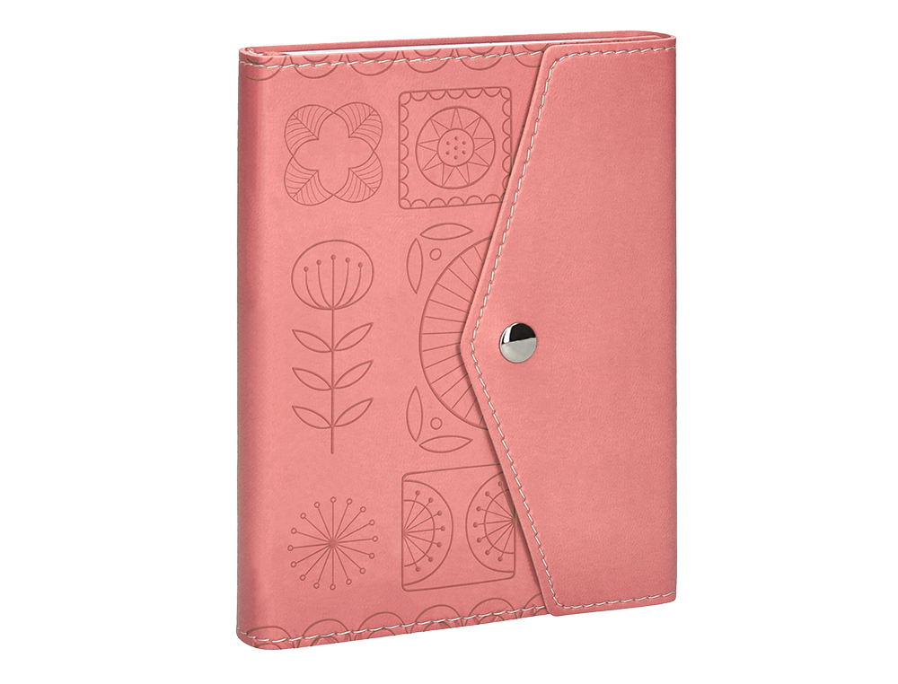 AGENDA ENCUADERNADA LIDERPAPEL THERASIA MINI 2024 DIA PAGINA COLOR NUDE PAPEL 70 GR