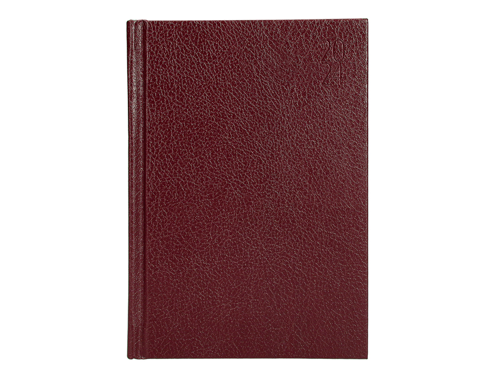 AGENDA ENCUADERNADA LIDERPAPEL CORFU A6 2024 DIA PAGINA COLOR ROJO PAPEL 60 GR