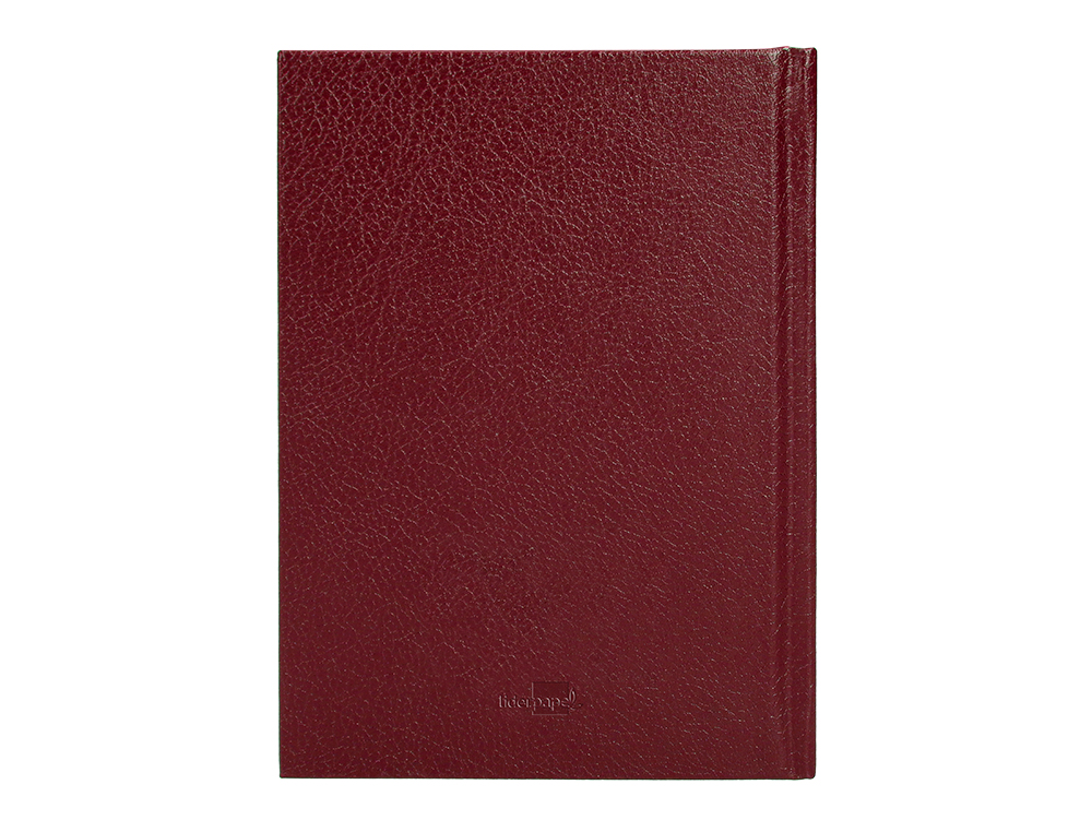 AGENDA ENCUADERNADA LIDERPAPEL CORFU A6 2024 DIA PAGINA COLOR ROJO PAPEL 60 GR