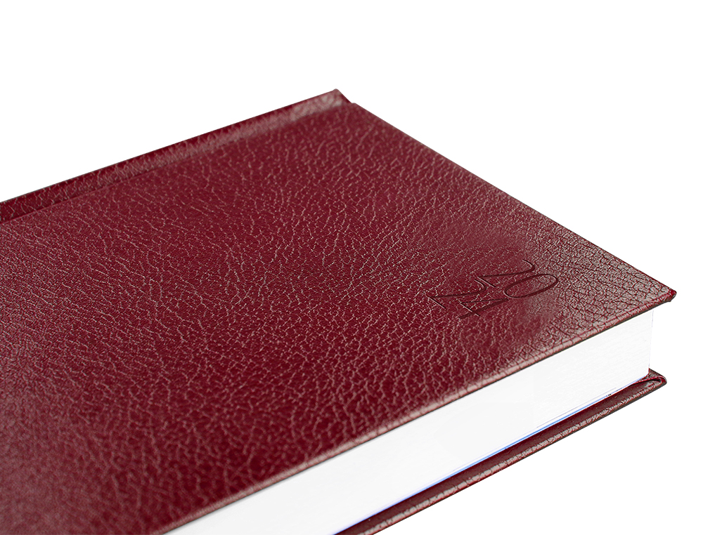 AGENDA ENCUADERNADA LIDERPAPEL CORFU A6 2024 DIA PAGINA COLOR ROJO PAPEL 60 GR