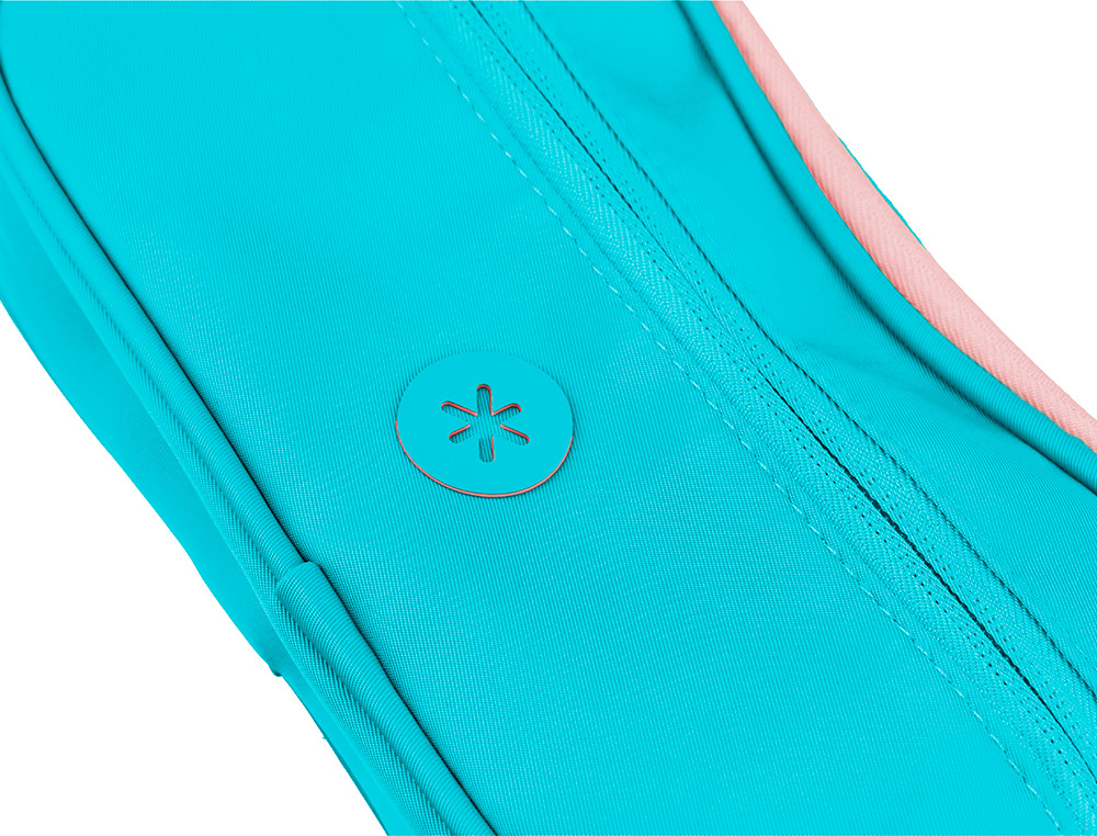 ESTUCHE PORTATODO ANTARTIK FUSION FLEX 3 CREMALLERAS TURQUESA COMPAÑERO MOCHILA 100X60X220 MM