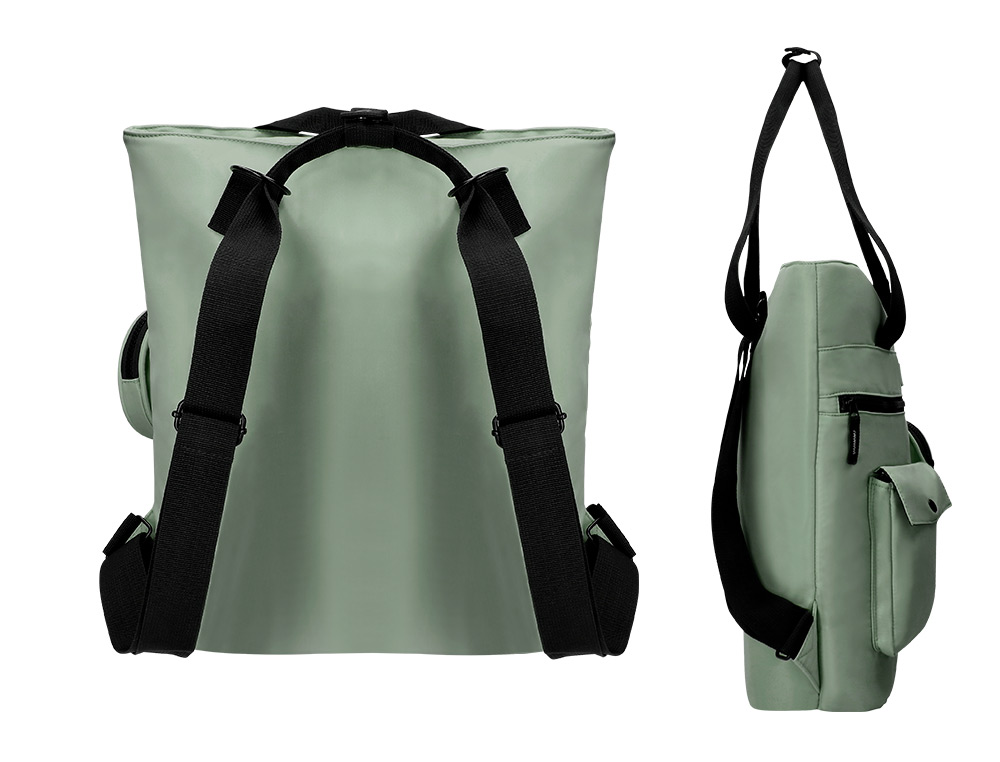 MOCHILA ANTARTIK BOLSO FLIP BAG CON ACOLCHADO PARA PORTATIL 15'' VERDE 400X120X390 MM