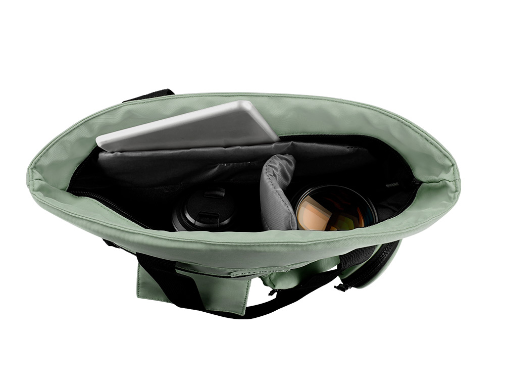 MOCHILA ANTARTIK BOLSO FLIP BAG CON ACOLCHADO PARA PORTATIL 15'' VERDE 400X120X390 MM