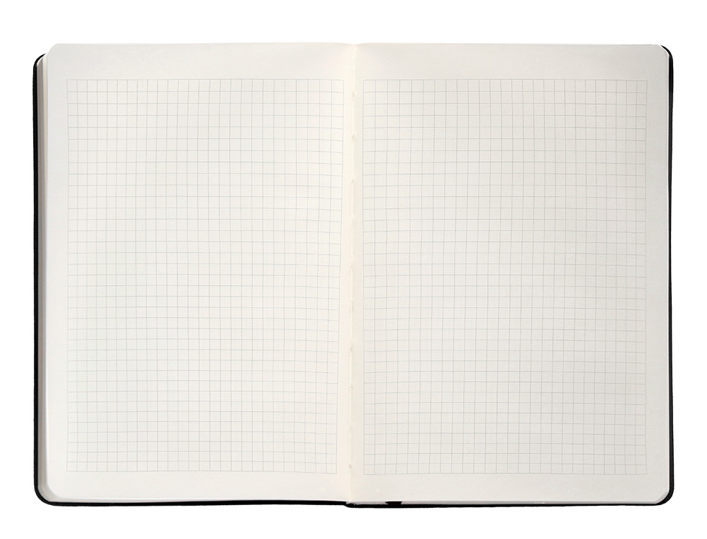 CUADERNO CON GOMILLA ANTARTIK NOTES TAPA DURA A5 HOJAS CUADRICULA NEGRO 100 HOJAS 80 GR FSC