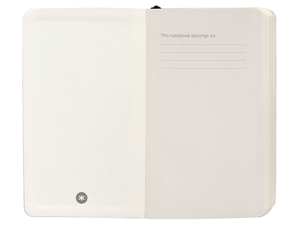 CUADERNO CON GOMILLA ANTARTIK NOTES TAPA BLANDA A6 RAYAS NEGRO 100 HOJAS 80 GR FSC