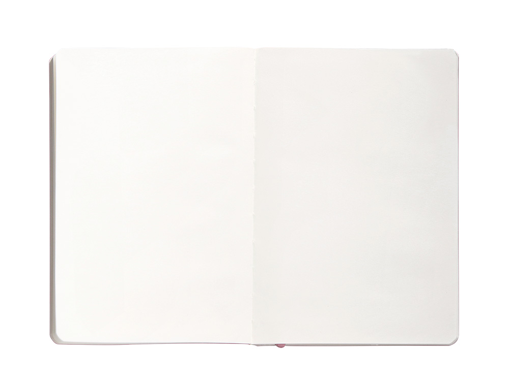 CUADERNO CON GOMILLA ANTARTIK NOTES TAPA BLANDA A5 HOJAS LISAS ROSA PASTEL 80 HOJAS 80 GR FSC