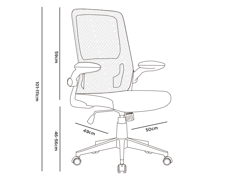 SILLA Q-CONNECT OFICINA ALBA MALLA BASE METALICA ALT MAX 1110 ANC 610 PROF 580 RUEDAS PREMIUM COLOR GRIS