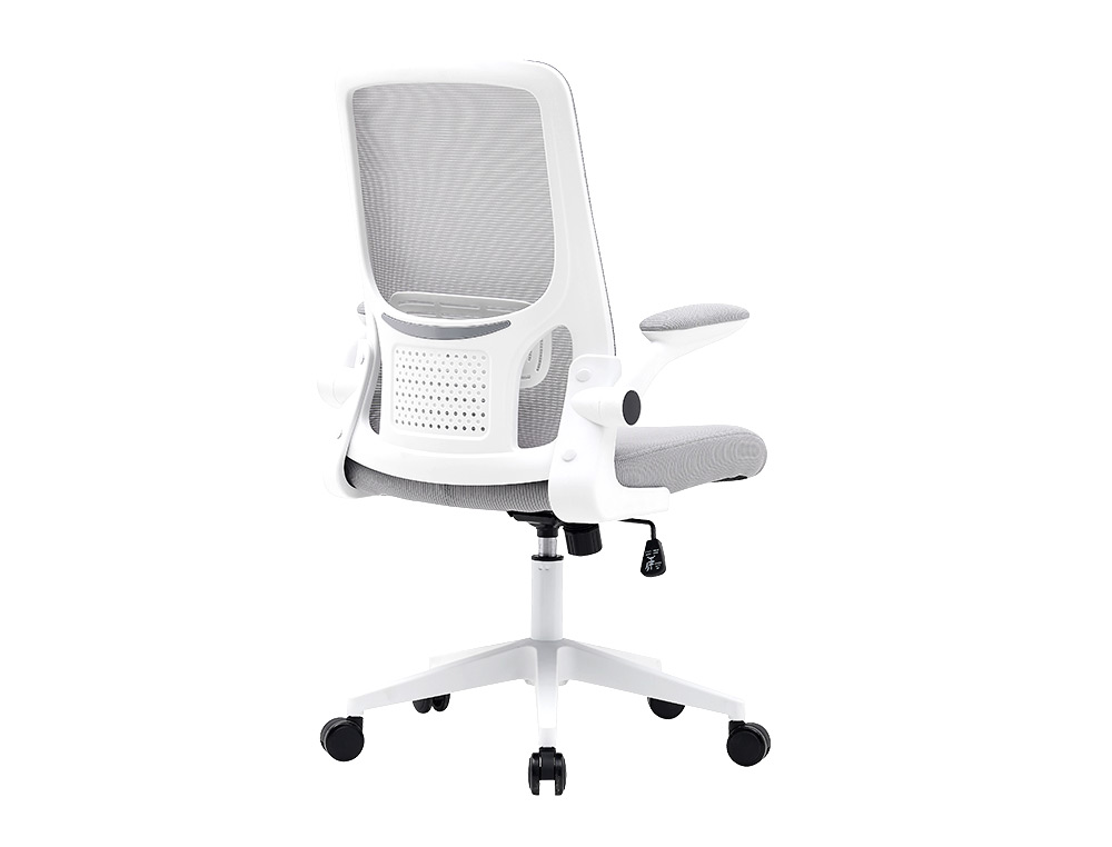 SILLA Q-CONNECT OFICINA ALBA MALLA BASE METALICA ALT MAX 1110 ANC 610 PROF 580 RUEDAS PREMIUM COLOR GRIS