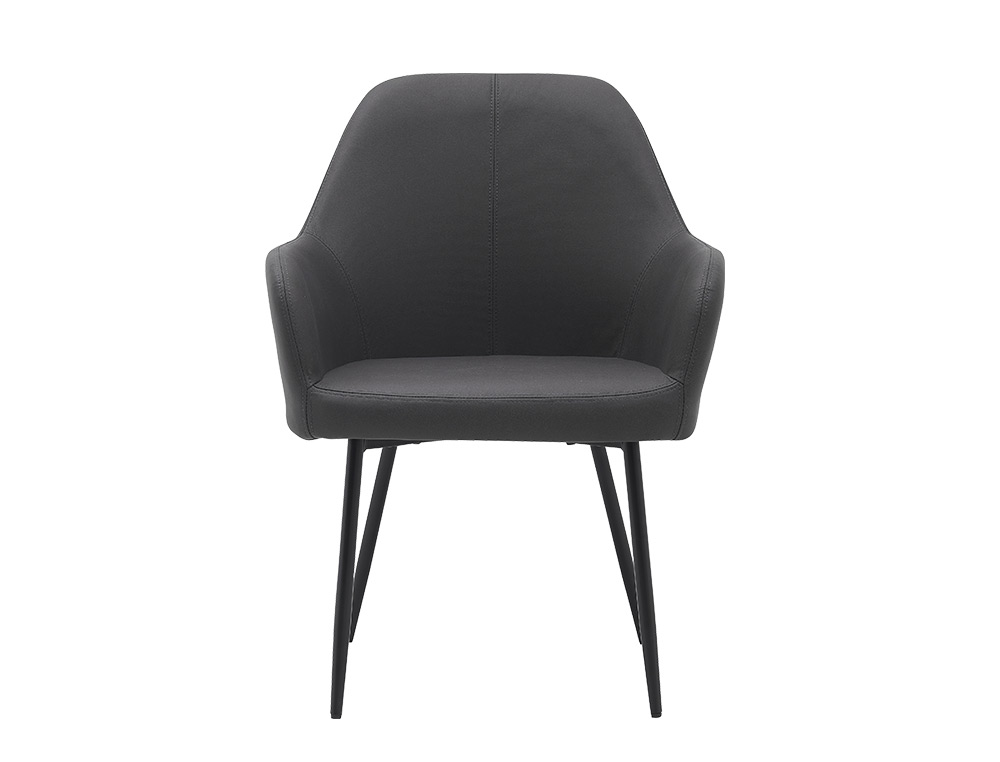 SILLA Q-CONNECT CONFIDENTE SIEMIONE BASE METALICA ALT MAX 820 ANC 570 PROF 580 COLOR GRIS OSCURO