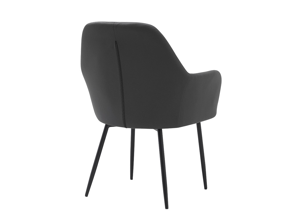 SILLA Q-CONNECT CONFIDENTE SIEMIONE BASE METALICA ALT MAX 820 ANC 570 PROF 580 COLOR GRIS OSCURO