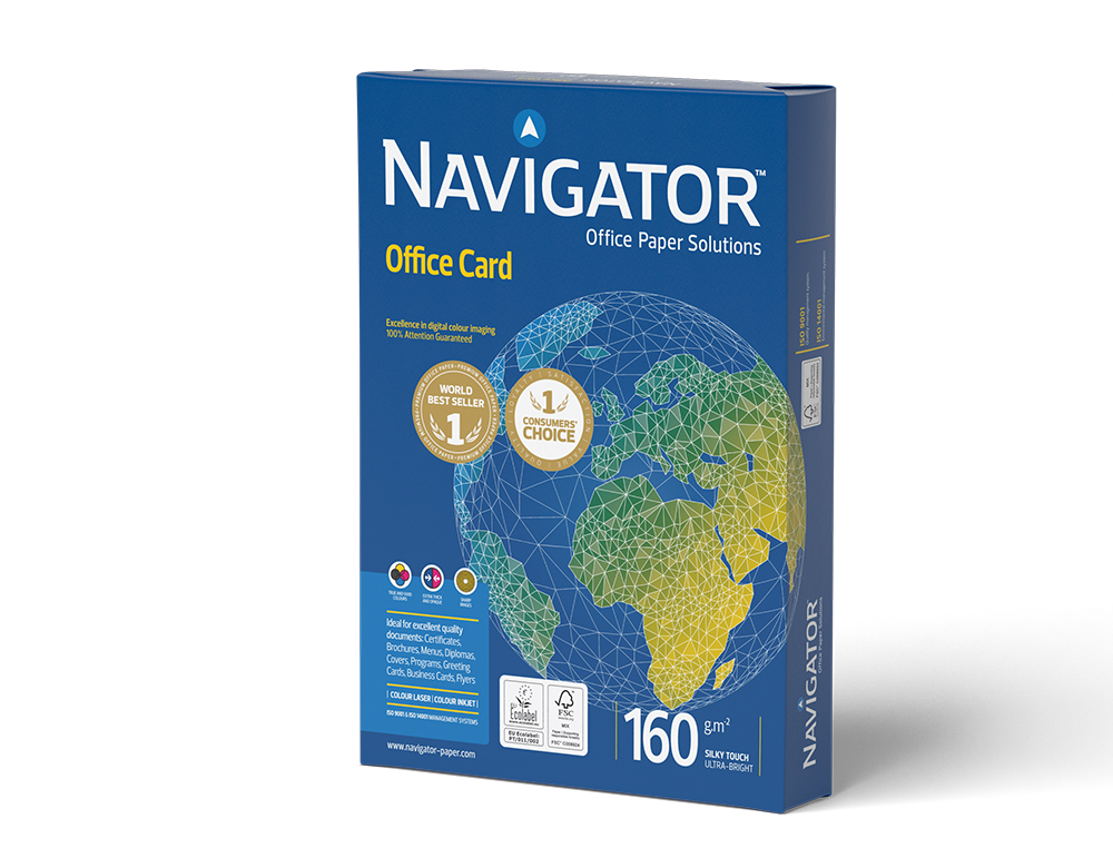 PAPEL FOTOCOPIADORA NAVIGATOR DIN A3 160 GRAMOS PAPEL MULTIUSO INK-JET Y LASER PAQUETE DE 250 HOJAS