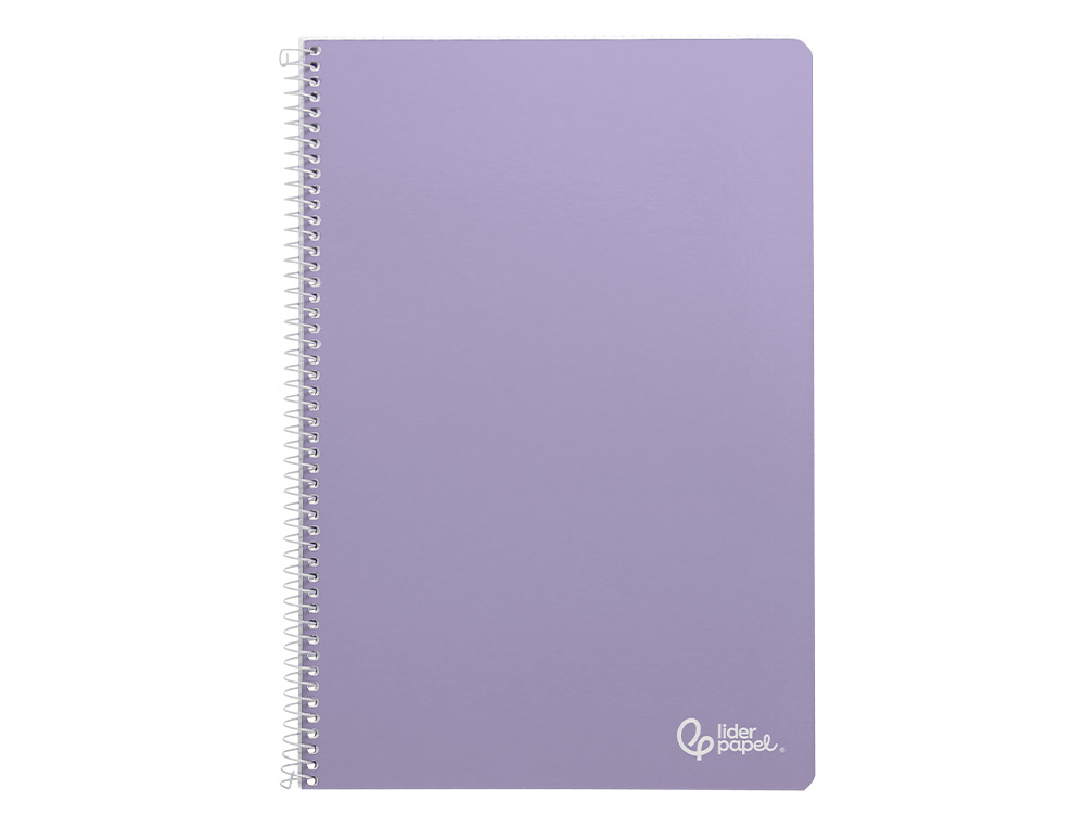 CUADERNO ESPIRAL LIDERPAPEL A4 SMART TAPA BLANDA 80H 75GR CUADRO 4 MM CON MARGEN COLORES SURTIDOS