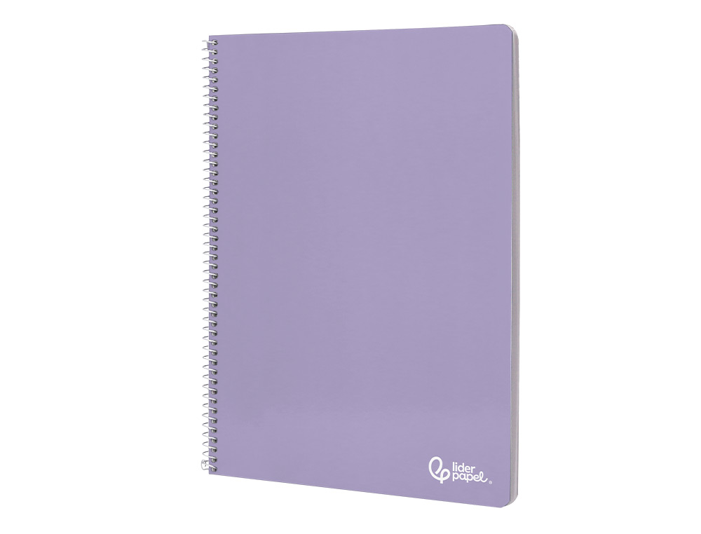CUADERNO ESPIRAL LIDERPAPEL A4 SMART TAPA BLANDA 80H 75GR CUADRO 4 MM CON MARGEN COLORES SURTIDOS