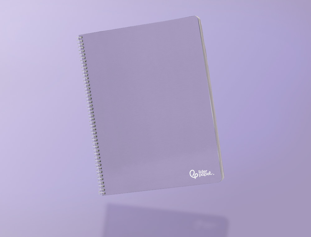 CUADERNO ESPIRAL LIDERPAPEL A4 SMART TAPA BLANDA 80H 75GR CUADRO 4 MM CON MARGEN COLORES SURTIDOS