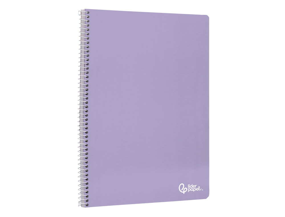 CUADERNO ESPIRAL LIDERPAPEL A4 SMART TAPA BLANDA 80H 75GR PAUTA 3,5MM CON MARGEN COLORES SURTIDOS