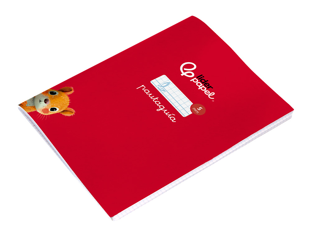 LIBRETA LIDERPAPEL PAUTAGUIA TAPA CARTONCILLO 32H DIN A5+ 75GR CUADRICULADO PAUTADO 5MM CON MARGEN 6 COLORES SURTIDOS