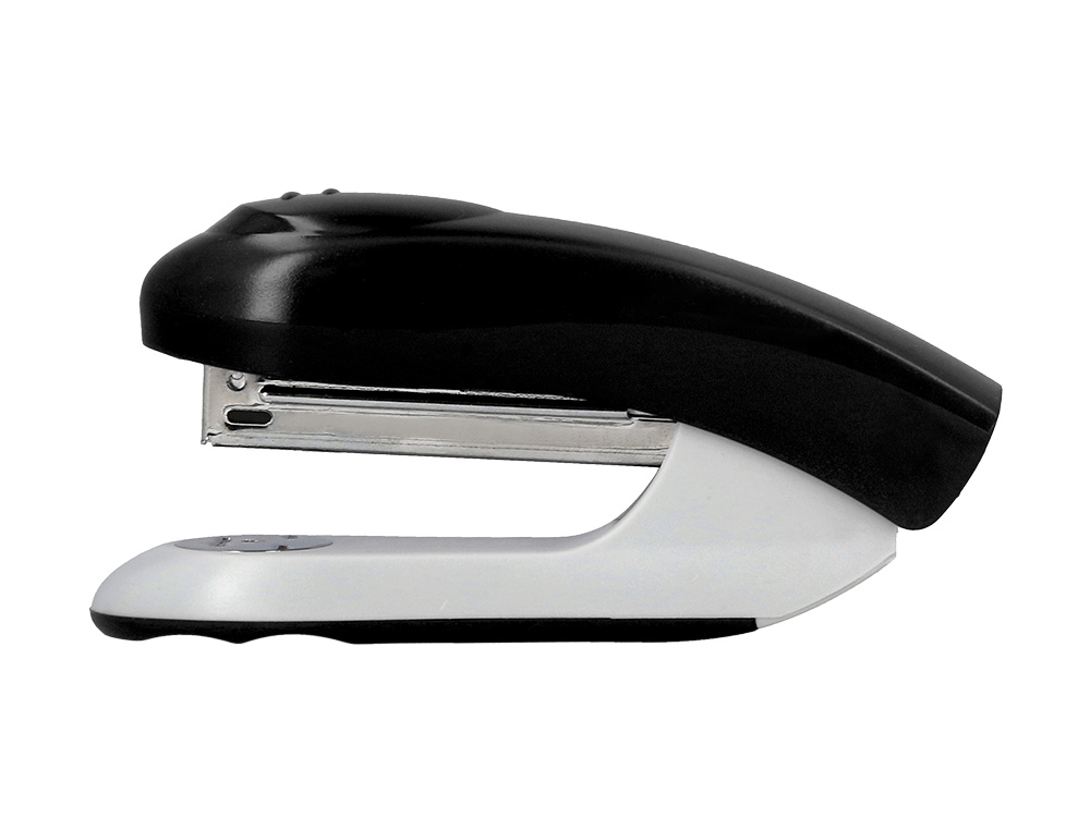 GRAPADORA Q-CONNECT KF14207 PLASTICO ABS NEGRA CAPACIDAD 20 HOJAS MEDIDAS 177X43X67MM