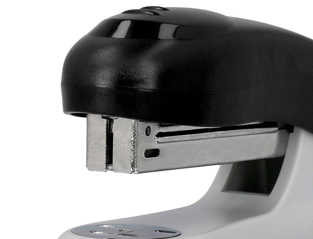 GRAPADORA Q-CONNECT KF14207 PLASTICO ABS NEGRA CAPACIDAD 20 HOJAS MEDIDAS 177X43X67MM