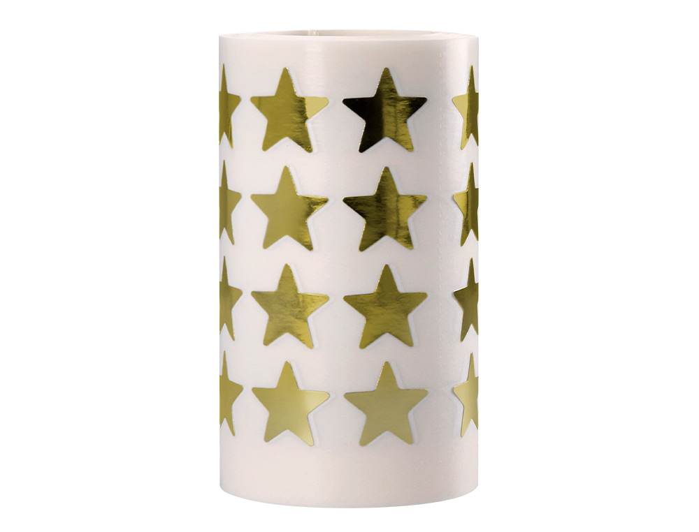 GOMETS LIDERPAPEL AUTOADHESIVO ESTRELLAS DORADAS 20 MM 1500 UNIDADES EN CAJA DE CARTON