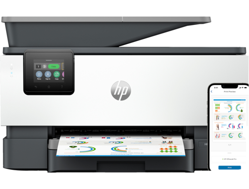 EQUIPO MULTIFUNCION HP OFFICEJET PRO 9120B INKJET A4 WIFI 20PPM NEGRO 15PPM COLOR ESCANER COPIA IMPRESORA