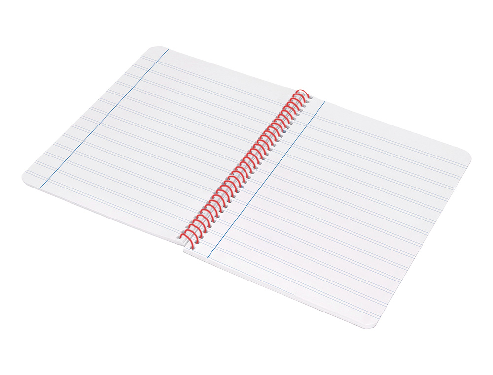 CUADERNO ESPIRAL LIDERPAPEL A4 WONDER TAPA PLASTICO 80H 90GR PAUTA ESTRECHA 2,5MM CON MARGEN COLOR NEGRO