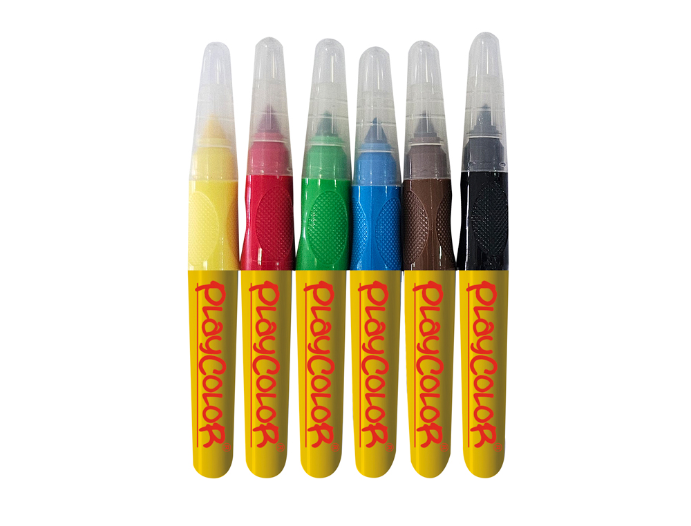 ROTULADOR PLAYCOLOR MAXI JUMBO BASIC CAJA DE 6 UNIDADES COLORES SURTIDOS