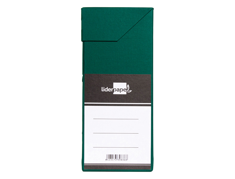 CAJA TRANSFERENCIA LIDERPAPEL FOLIO LOMO 118 MM COLOR VERDE 390X118X260 MM