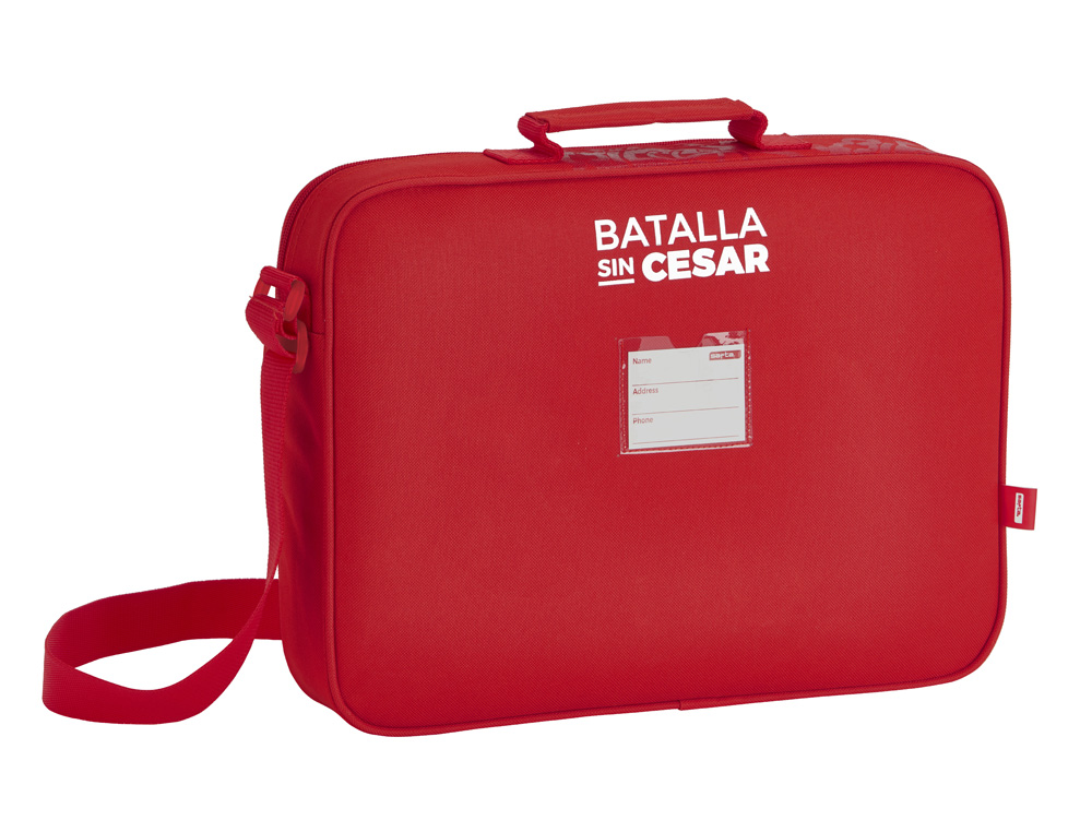 CARTERA ESCOLAR SAFTA SPORTING DE GIJON EXTRAESCOLARES 380X280X60 MM