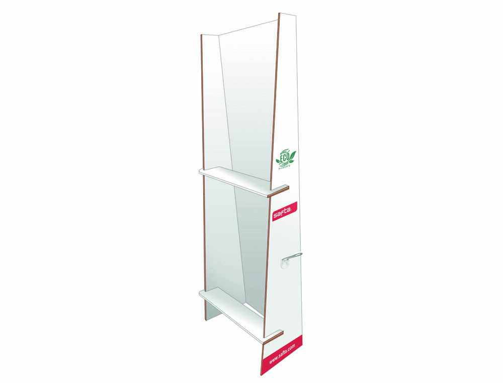 EXPOSITOR SAFTA 10 GANCHOS MOD. 945 VACIO 650X280X1580 MM
