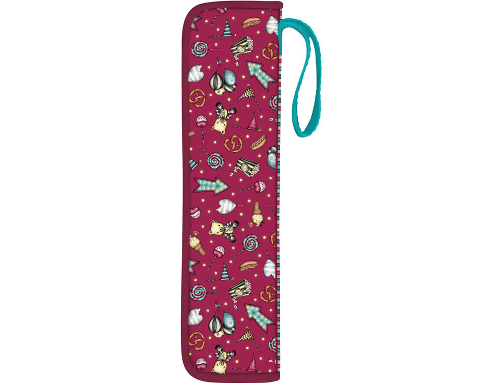 BOLSO ESCOLAR SAFTA GORJUSS FAIRGROUND PORTAFLAUTA 360X100X25 MM